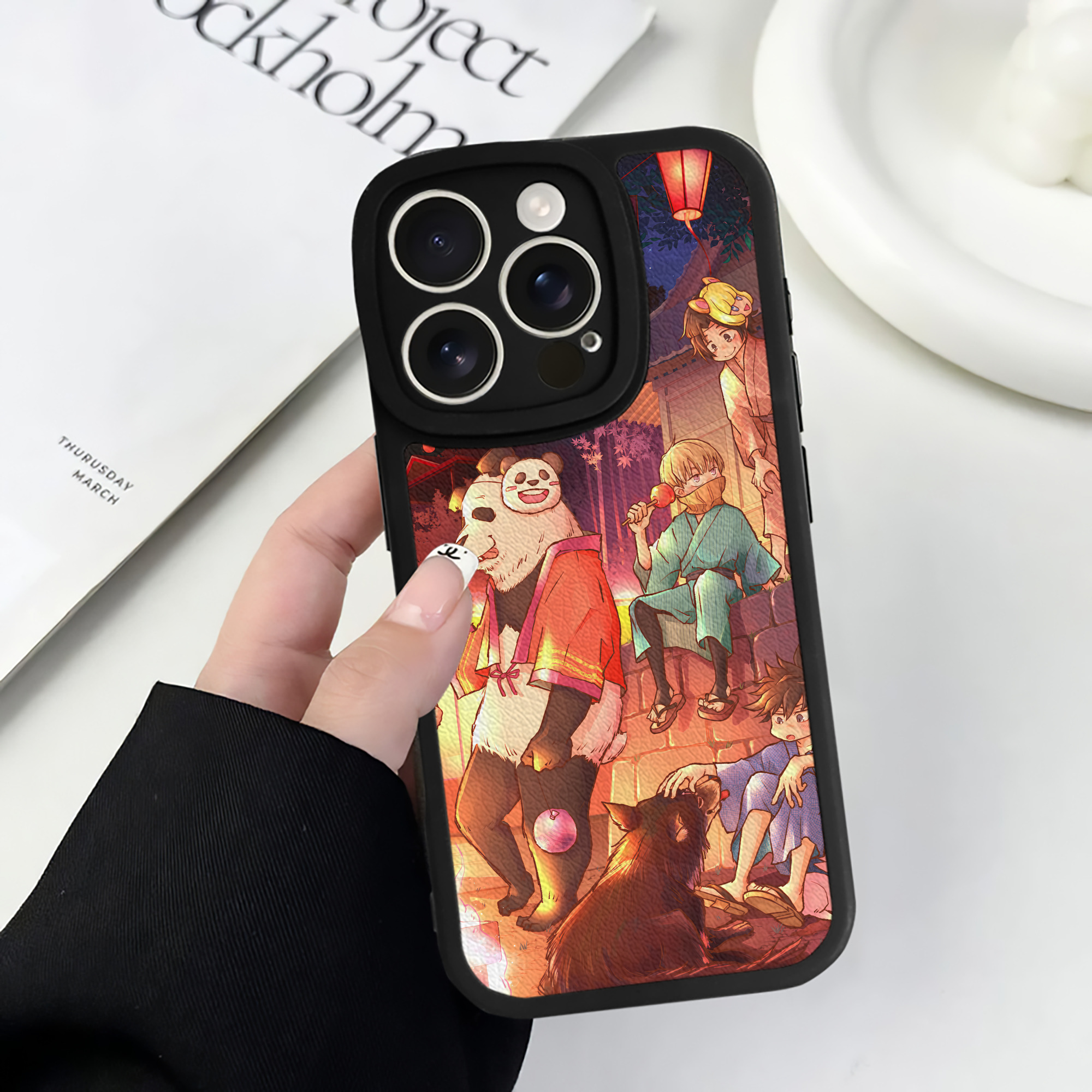 （画像用） 呪術廻戦 Jujutsu Kaisen 【iPhone 16シリーズ対応】シリコンスマホケース（レザー調） 材質：シリコン